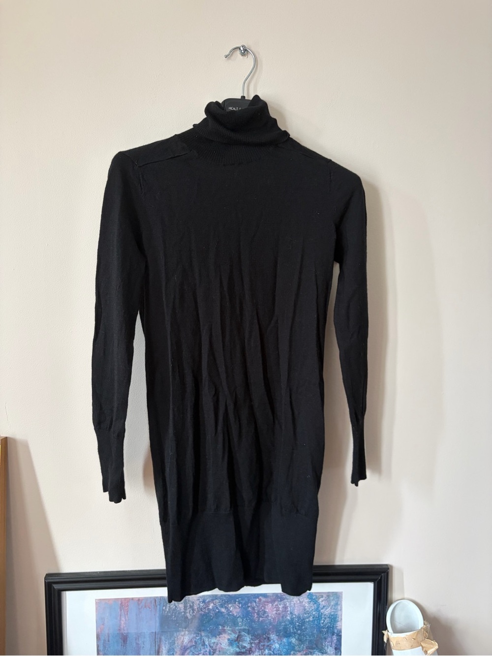 Zara 100% Laine - Woman Black Turtleneck Sweater - Classic Fit